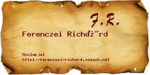 Ferenczei Richárd névjegykártya