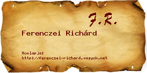 Ferenczei Richárd névjegykártya